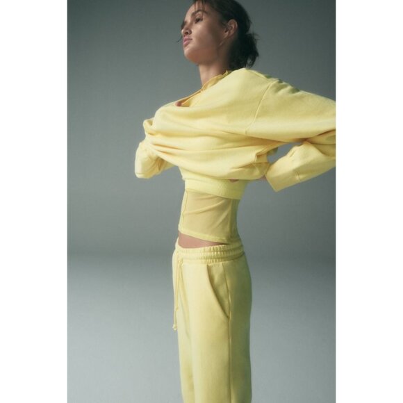 NWT Zara “light yellow” yellow trackpants, M - Picture 4 of 9